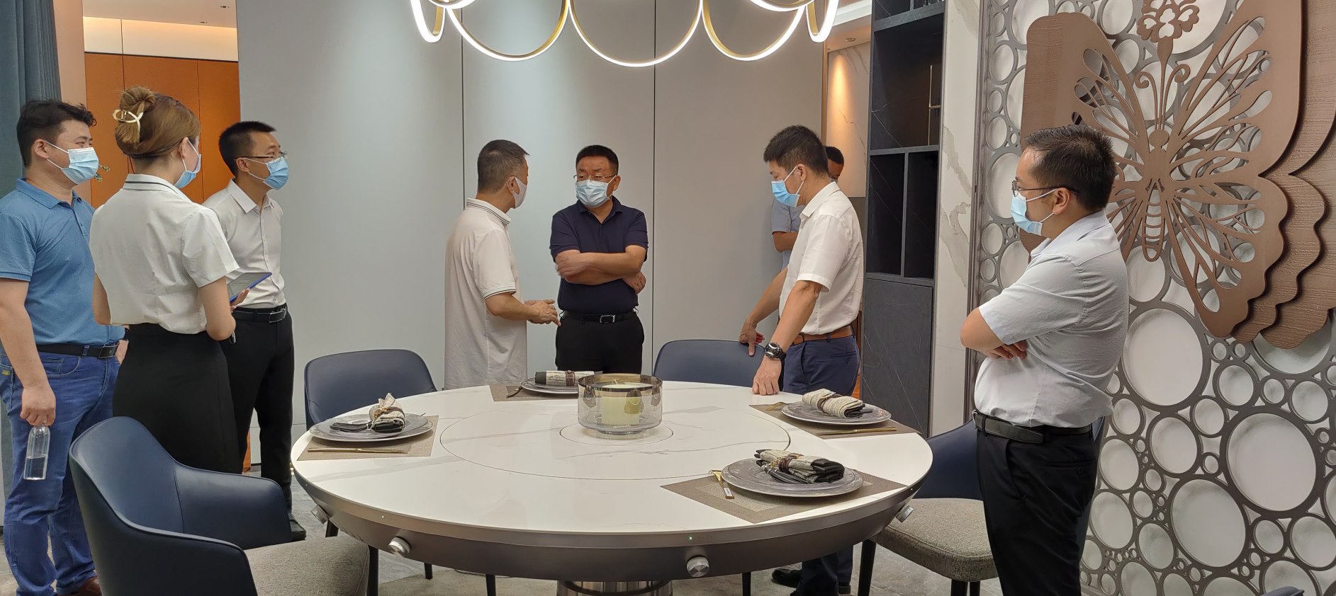 區領導考察寶思派智能家居 區領導考察寶思派智能家居